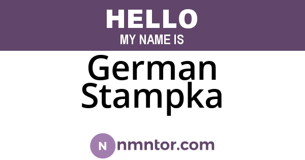 German Stampka
