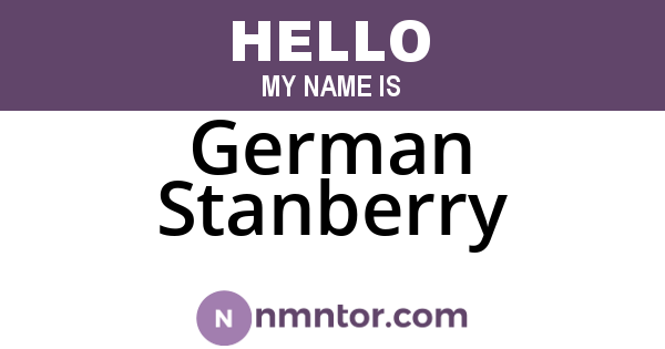 German Stanberry