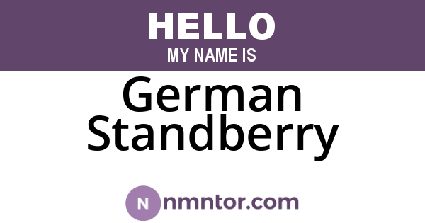 German Standberry