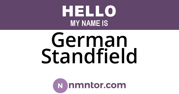 German Standfield