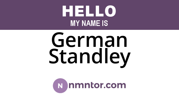 German Standley