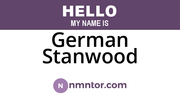 German Stanwood