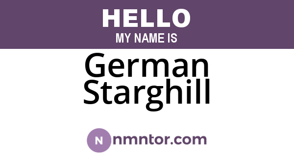 German Starghill