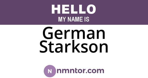 German Starkson
