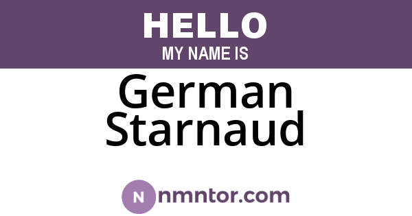 German Starnaud