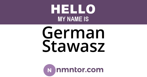 German Stawasz