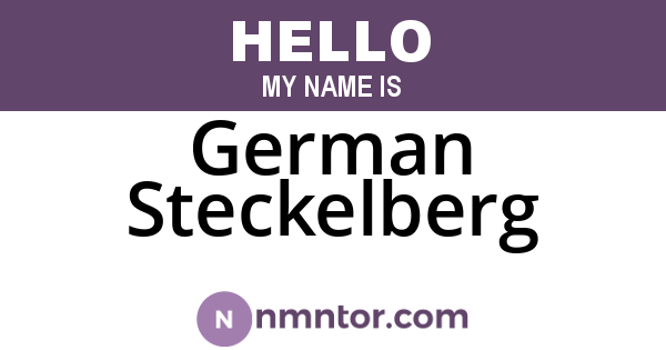 German Steckelberg