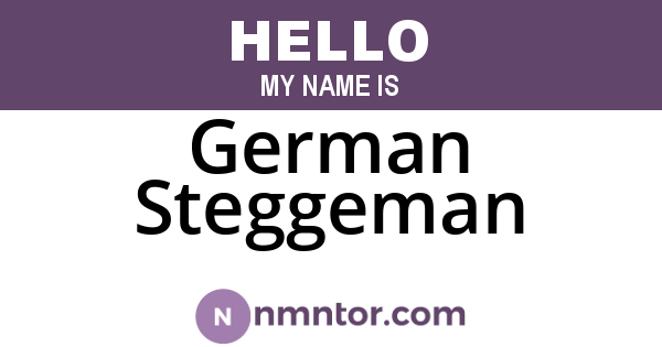 German Steggeman