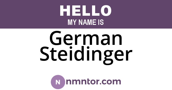 German Steidinger