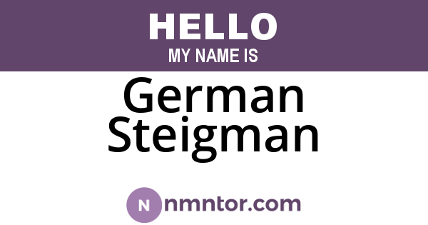 German Steigman