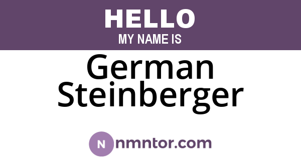 German Steinberger