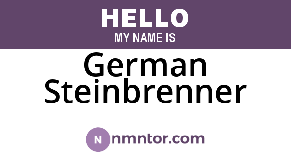 German Steinbrenner