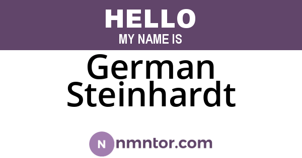 German Steinhardt