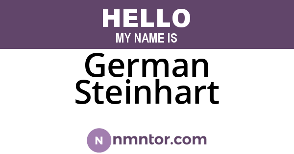 German Steinhart