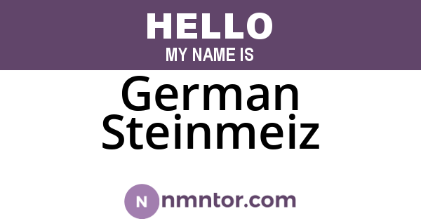 German Steinmeiz