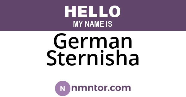 German Sternisha