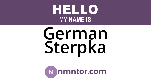 German Sterpka