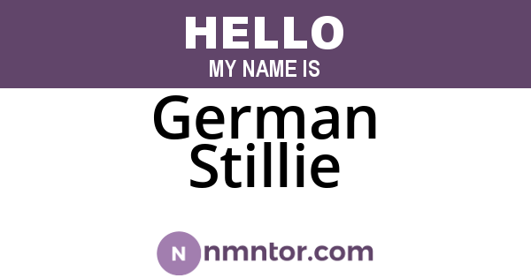 German Stillie