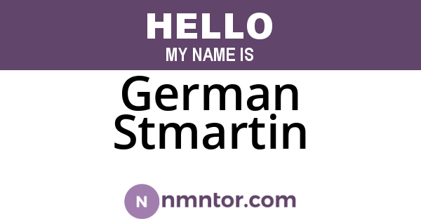 German Stmartin