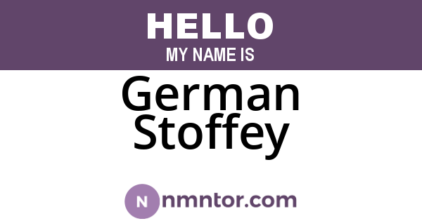 German Stoffey