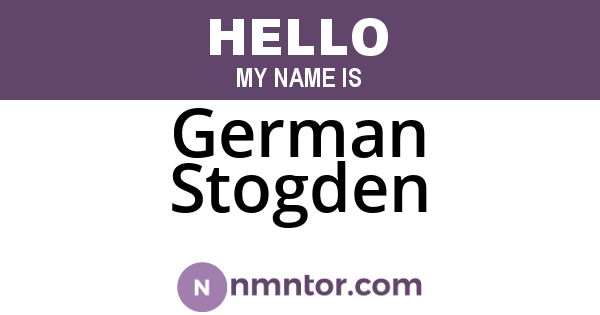 German Stogden