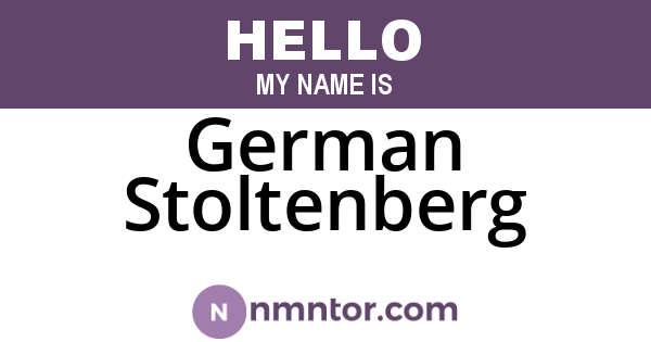 German Stoltenberg