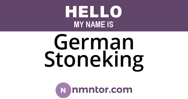 German Stoneking