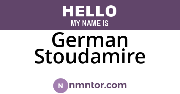 German Stoudamire