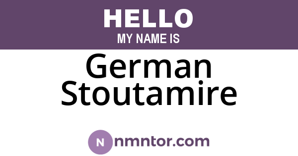 German Stoutamire