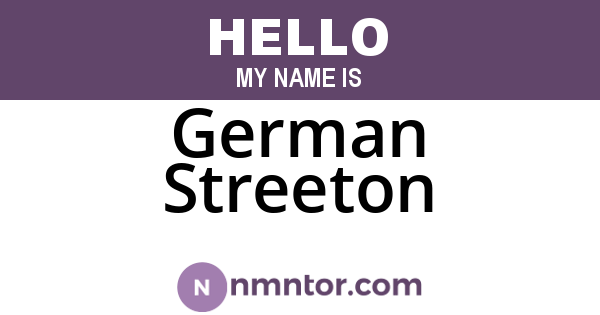 German Streeton