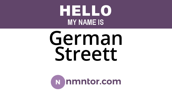 German Streett