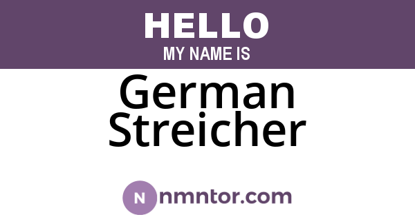 German Streicher