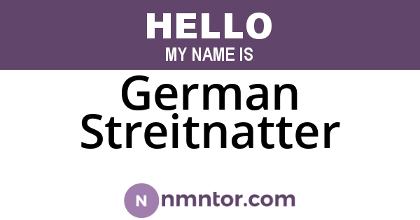 German Streitnatter