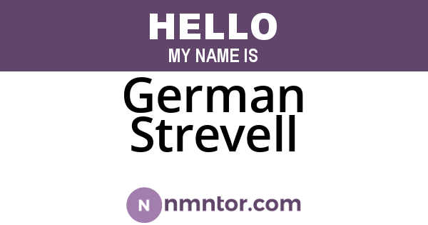 German Strevell
