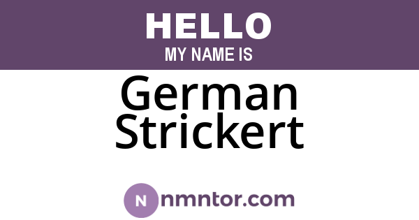 German Strickert
