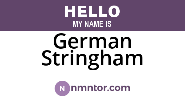 German Stringham