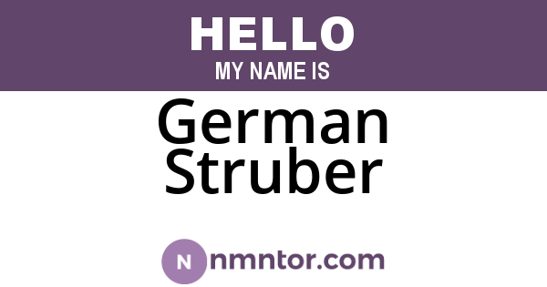 German Struber