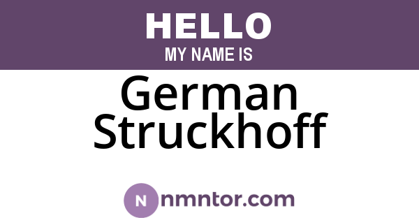 German Struckhoff