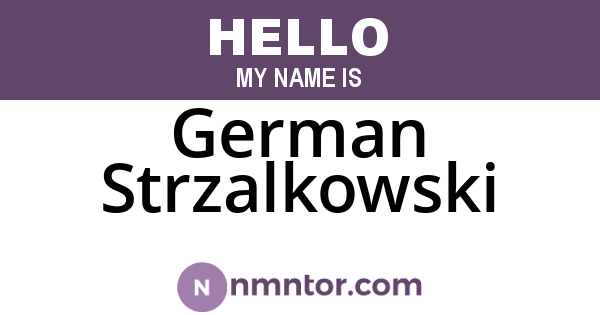 German Strzalkowski