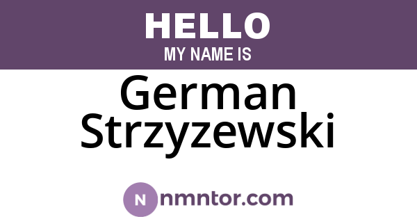 German Strzyzewski