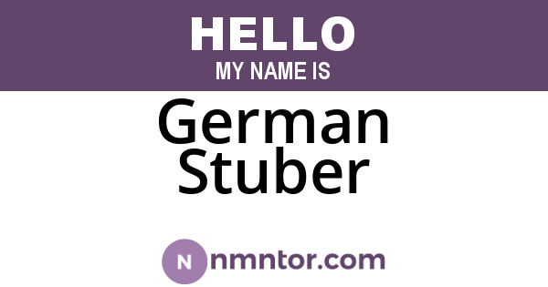 German Stuber