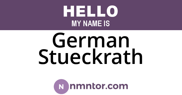 German Stueckrath