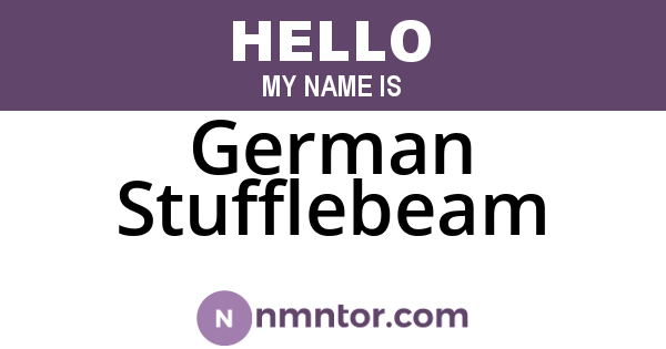 German Stufflebeam