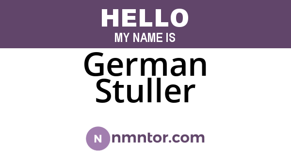 German Stuller