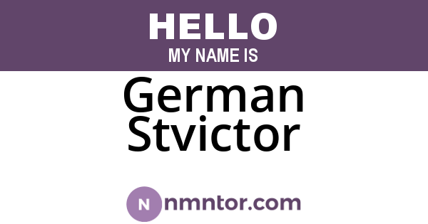 German Stvictor