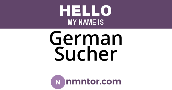 German Sucher