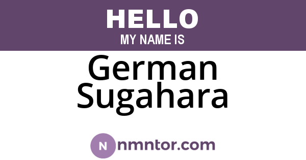 German Sugahara