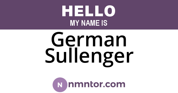 German Sullenger
