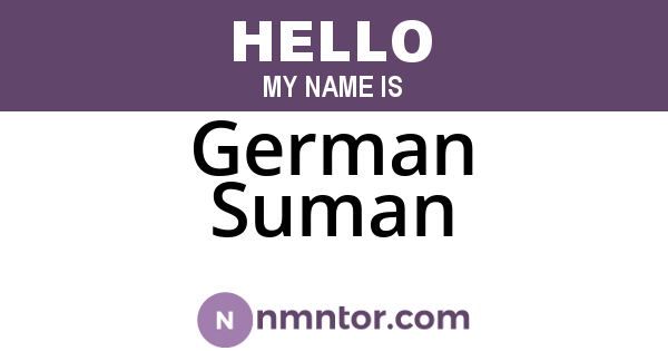 German Suman
