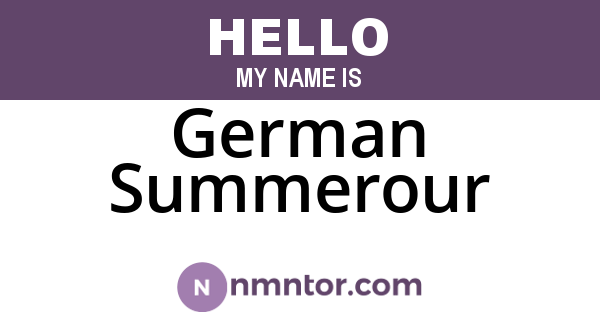 German Summerour